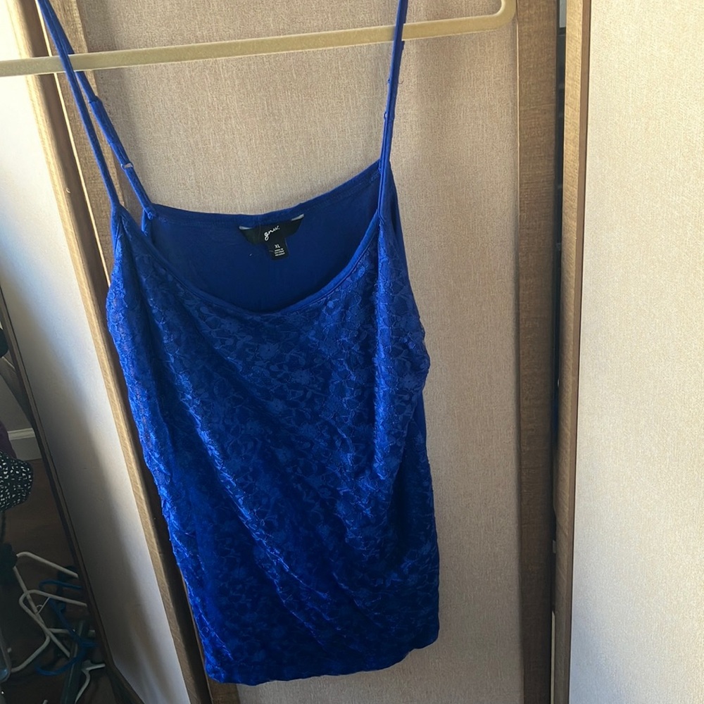 FINAL MARKDOWN GNW Royal Blue Lace front Camisole xl